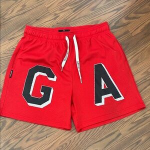 Mesh Shorts Red Athletic Men's Shorts